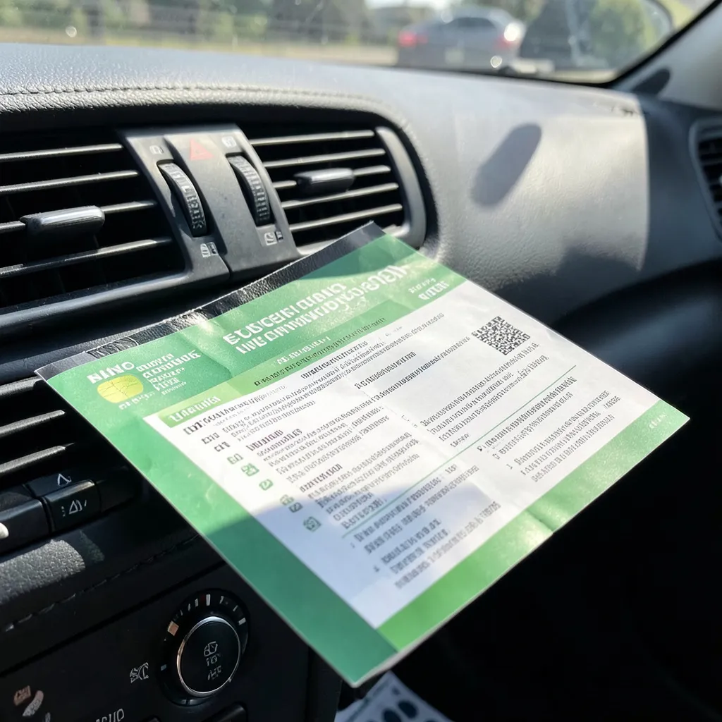 Șofer verifică online valabilitatea unei polițe RCA și datele mașinii