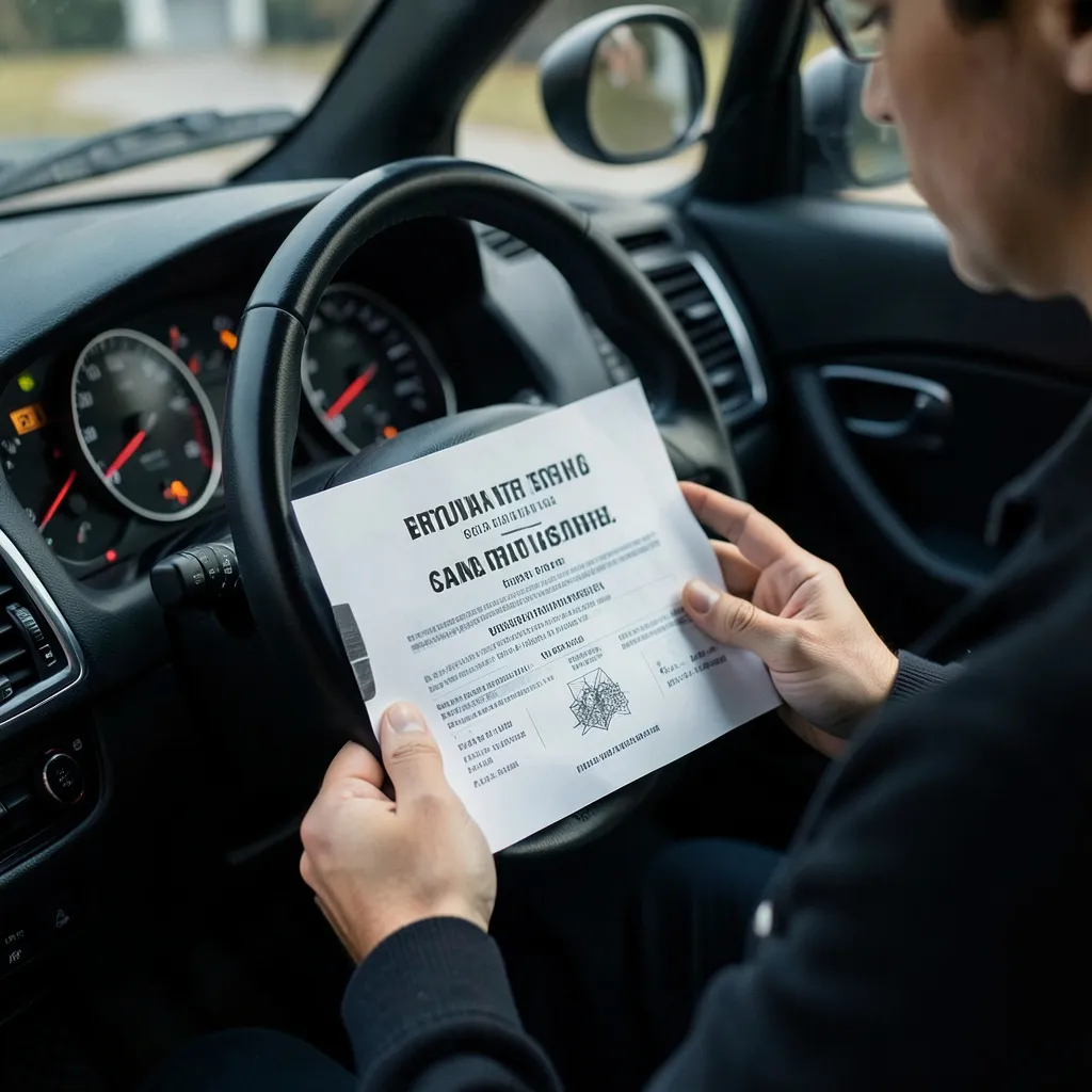 Mașină imobilizată și platformă de remorcare pe marginea drumului