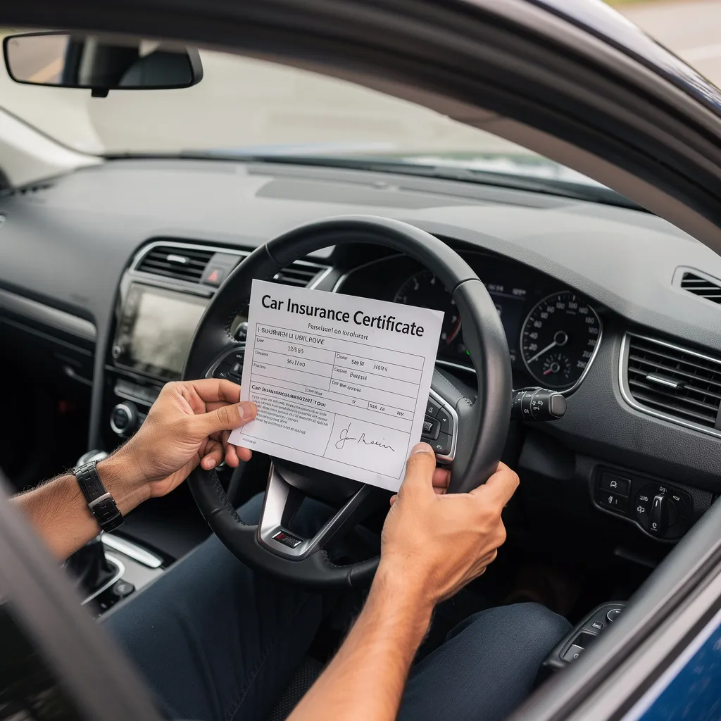 Șofer compară tariful de referință cu ofertele pentru cea mai ieftina asigurare auto