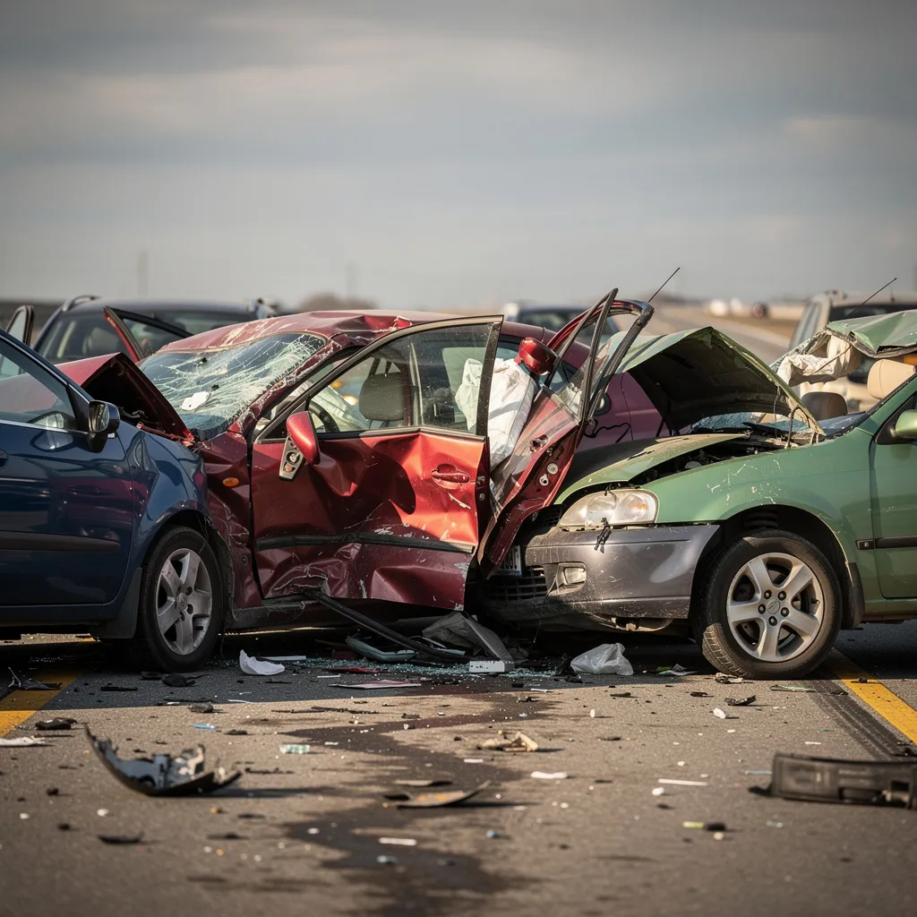 Pasageri într-o mașină implicați într-un accident și explicație despre acoperirea RCA