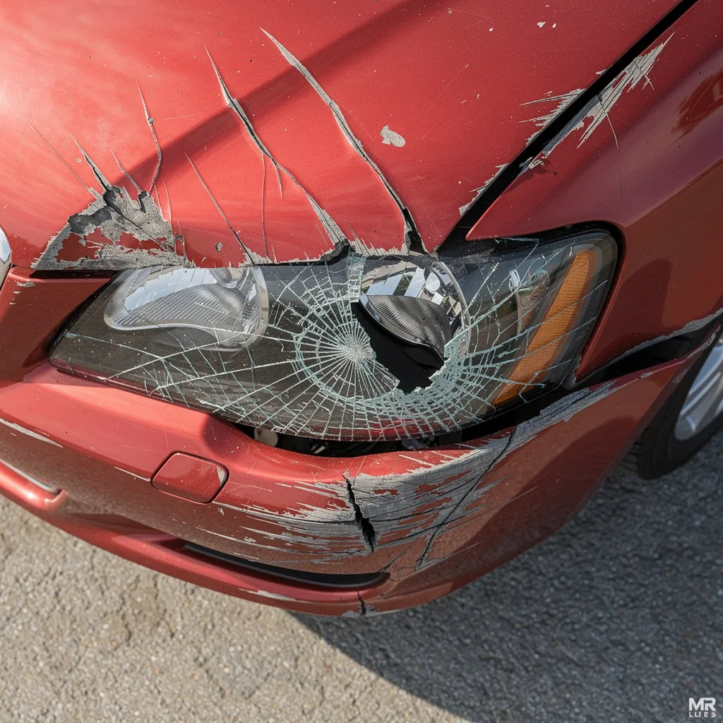 Șoferi care verifică documentele după un accident auto și aleg decontarea directă la RCA