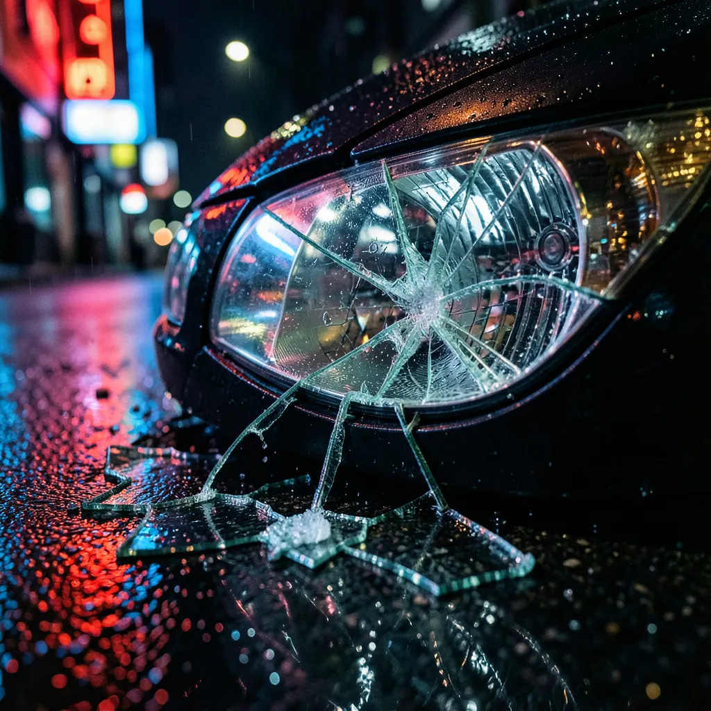 Șofer verifică polița RCA în AIDA după un accident auto