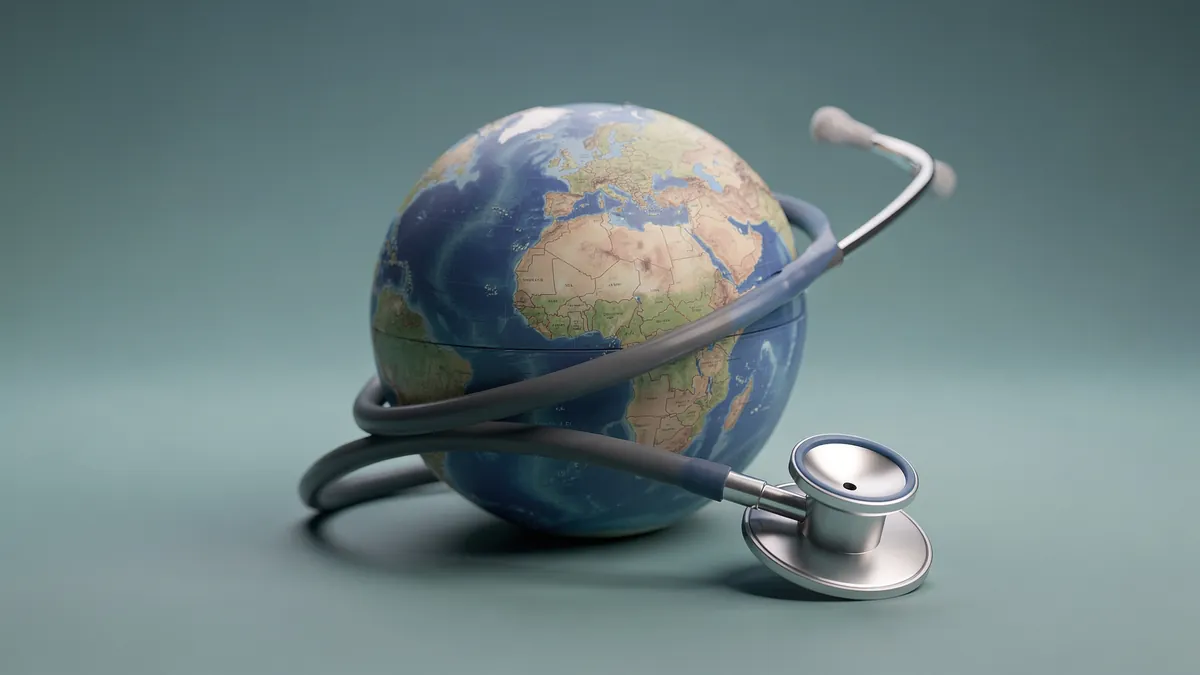 Călător în Statele Unite care verifică polița de asigurare medicală de călătorie
