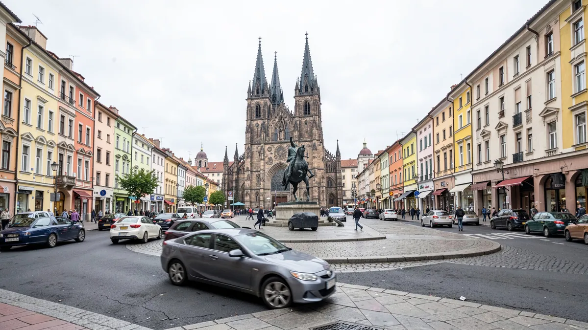 Dacia Duster parcată în Cluj-Napoca pentru un articol despre RCA